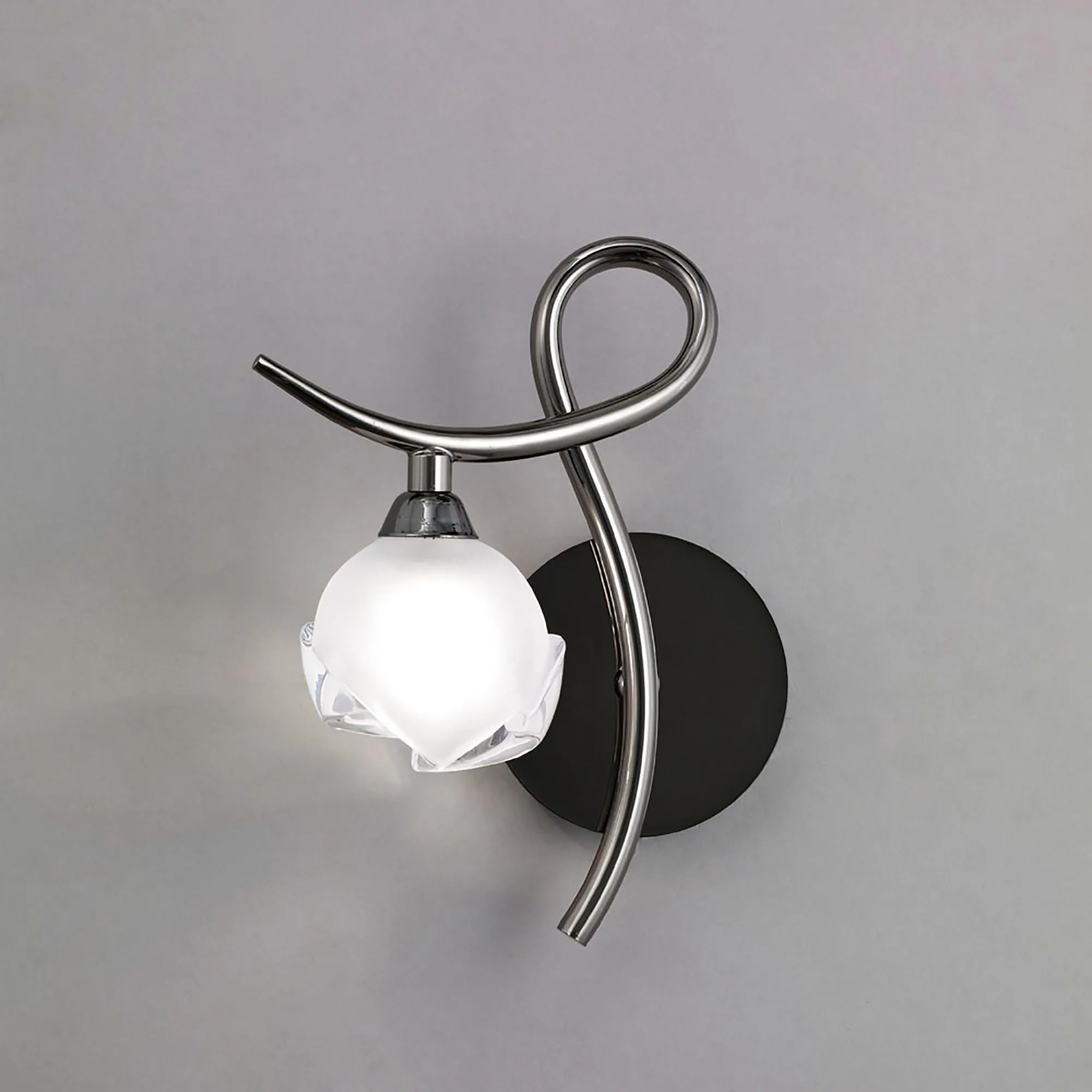 Fragma Black Chrome Wall Lights Mantra Armed Wall Lights Fragma Black Chrome Wall Lights Mantra Armed Wall Lights